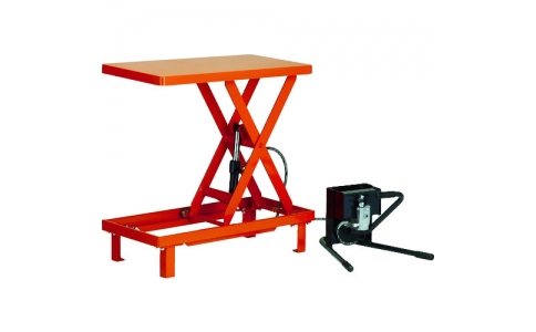 トラスコ中山（株）  HLFWA-S150  ＴＲＵＳＣＯ　ワークテーブルリフト１５０ｋｇ　足踏式　４００Ｘ７２０