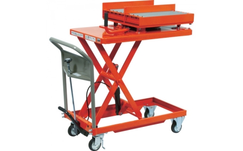 トラスコ中山（株）  HLFN-250TM1  ＴＲＵＳＣＯ　金型移動用ハンドリフター　２００ｋｇ　５００Ｘ８００　回転台付