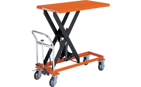 トラスコ中山（株）  HLF-500L  ＴＲＵＳＣＯ　ハンドリフター５００ｋｇテーブル１２００×６００