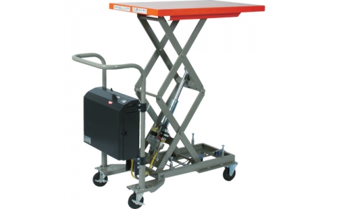 トラスコ中山（株）  HDL-WD1056P  ＴＲＵＳＣＯ　ローリフター台車　１００ｋｇ　５００Ｘ６５０　電動昇降式　高揚程