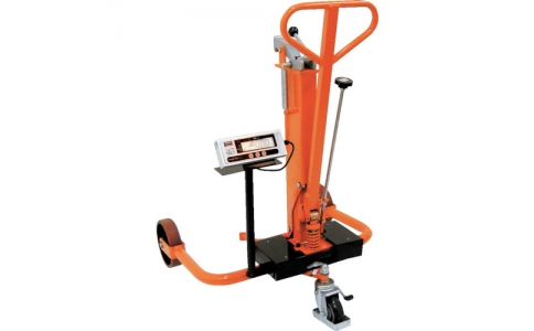 トラスコ中山（株）  TYDT-250  ＴＲＵＳＣＯ　秤付ドラム缶運搬車　２５０ｋｇ　油圧式　８２０Ｘ８００ＸＨ１０９０