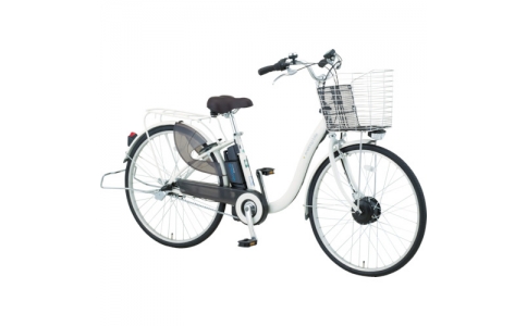 パナソニック産機システムズ（株）  CY-SPL226-W  サンヨー　業務用電動ハイブリッド自転車　２６型　ホワイト