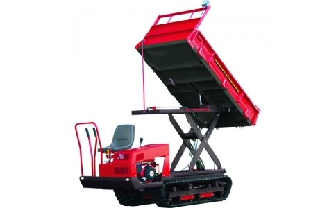 （株）筑水キャニコム  BE813MCLADP  ＣＡＮＹＣＯＭ　歩行・乗用兼用クローラ運搬車　イグレッグコア（８５０ｋｇ積載　油圧リフト＆ダンプ　セル付）