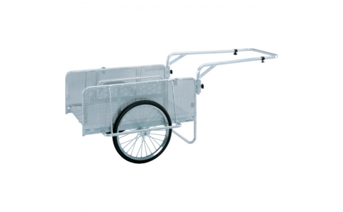 昭和ブリッジ販売（株）  NS8-A1P  昭和　アルミ折畳みリヤカー　積載面（長さ×幅）９００×６００ｍｍ　ノーパンクタイヤ
