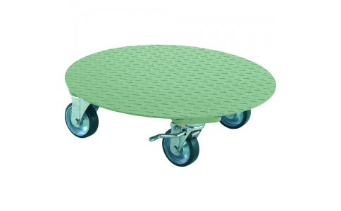 トラスコ中山（株）  RA-300S  ＴＲＵＳＣＯ　円形台車　上置型　荷重３００ｋｇ　台寸Φ５５２　ストッパー付