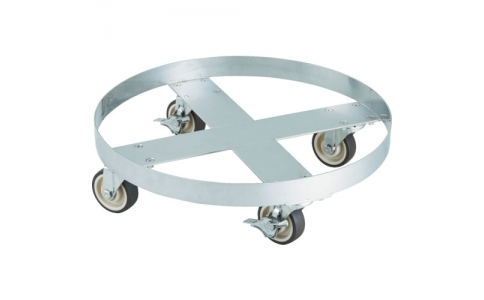 トラスコ中山（株）  SD-100-SNU  ＴＲＵＳＣＯ　ＳＵＳ３０４　ドラム缶台車　１００Ｌ　ステン金具　ＮＵ車輪