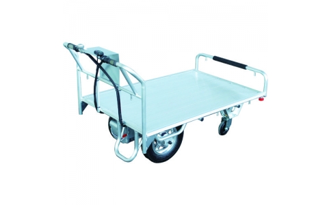 （株）アルミス  DH-4  アルミス　電動式運搬車　電動平台車　長さ１２１０×幅８１０×高さ３９０ｍｍ