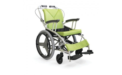 （株）カワムラサイクル  AY18-38NO82X83  カワムラ　歩行車兼用車いすＡＹ１８グレー×ブルー