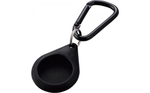 エレコム（株）  AT-SCKBK  エレコム　ＡｉｒＴａｇ用アクセサリ　カラビナ付シリコンケース　ブラック