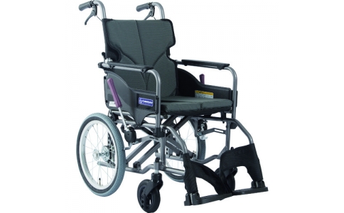（株）カワムラサイクル  KMDA1640MNO82  カワムラ　アルミ製標準型介助用車いすＫＭＤ－Ａ１６－４０－Ｍチャコールグレー