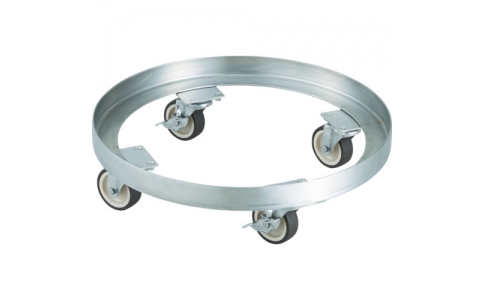 トラスコ中山（株）  SDA-100-SNU  ＴＲＵＳＣＯ　ＳＵＳ３０４　ドラム缶台車　１００Ｌ　ステン金具　ＮＵ車輪