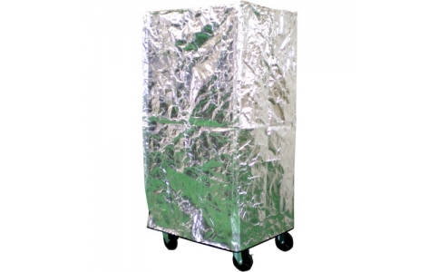 （株）サンユー印刷  KTF9070150  サンユー印刷　保冷カゴ台車カバー（キープサーモフィルム）　９００ｍｍ×７００ｍｍ×１５００ｍｍＨ　ファスナー２か所付