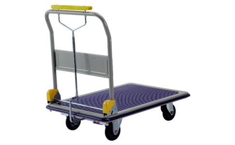 金沢車輛（株）  SHB-300  金沢　大型スチール台車　ハンドル折りたたみ式　ハンドストッパー付