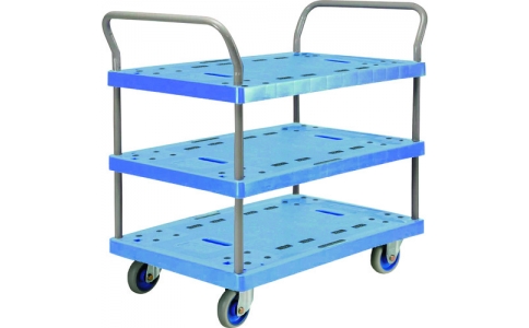 金沢車輛（株）  NP-319  金沢　大型樹脂台車　３段式両ハンドル付