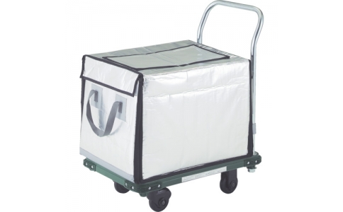 トラスコ中山（株）  MPX-726N-2-THBC  ＴＲＵＳＣＯ　ＭＰ樹脂製台車　保冷箱付　７３８Ｘ４８８　省音