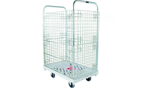 花岡車輛（株）  XA-BWH  ダンディ　プラスチック台車　ダンディＸシリーズ　タイプＸＡ　高カゴ台車　Ｗ９３５×Ｄ６０５