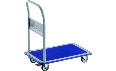 トラスコ中山（株）  108NS  ＴＲＵＳＣＯ　プレス製台車　ドンキーカート　固定式７４０×４８０　ストッパー付