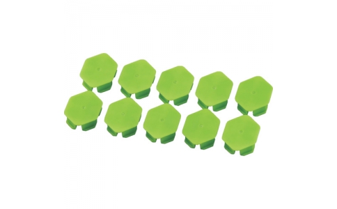 トラスコ中山（株）  AC-1SGSET-GN  ＴＲＵＳＣＯ　樹脂台車　アクロキャリー　ＡＣ－１用滑り止めゴムセット　１０個入　緑