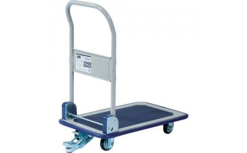 トラスコ中山（株）  350FHS  ＴＲＵＳＣＯ　プレス製台車　折りたたみ式　９４６Ｘ６４６　Ｓ付