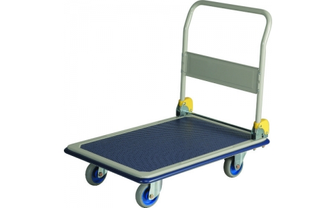 金沢車輛（株）  NHT-301  金沢　大型スチール台車　ハンドル折りたたみ式