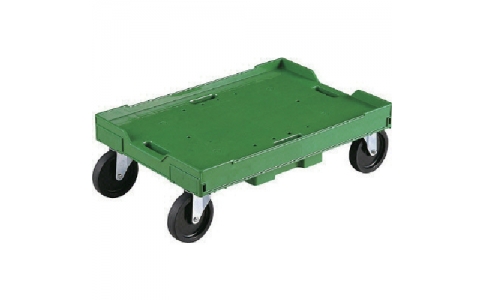 三甲（株）  SK802450-01  サンコー　折りたたみコンテナー用台車　８０２４５０　サンキャリー６０４０－２グリーン