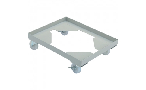 トラスコ中山（株）  B-1BS  ＴＲＵＳＣＯ　箱台車　内寸５２０Ｘ３７０　ナイロン車　自在ストッパー付Ｘ２