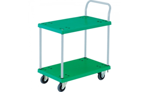 トラスコ中山（株）  TP-704  ＴＲＵＳＣＯ　樹脂台車　グランカート　２段片袖　７１８Ｘ４６８