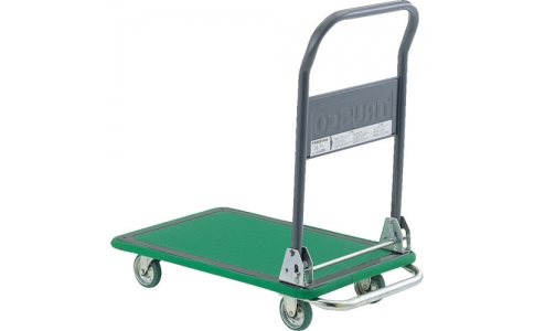 トラスコ中山（株）  S101SD  ＴＲＵＳＣＯ　エコ運搬車　折りたたみ式　７４０Ｘ４８０　ステップ付