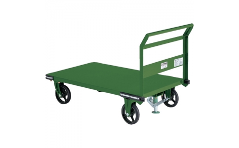 トラスコ中山（株）  OHN-1LS  ＴＲＵＳＣＯ　鋼鉄製運搬車　１４００Ｘ７５０　Φ２００鋳物車輪　ストッパー付