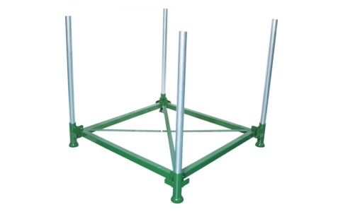 トラスコ中山（株）  DPL-10-1111  ＴＲＵＳＣＯ　段積みパレット　１０００ｋｇ　１１００×１１００　単管４本付