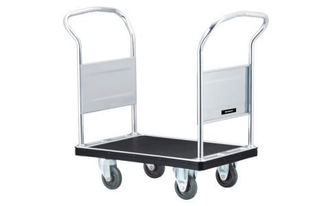 花岡車輛（株）  UDH-LD-AC  ダンディ　スチール台車　ダンディＤシリーズ　タイプＤＨ　固定両ハンドル式　抗ウイルスハンドル仕様　Ｗ８００×Ｄ５００