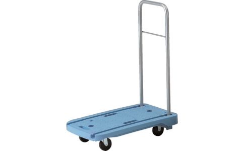 トラスコ中山（株）  MP-6039（B）  ＴＲＵＳＣＯ　小型樹脂台車こまわり君６００ｘ３９０　青