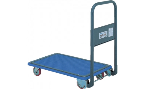 （株）石川製作所  WD-150  アイケー　プレス製運搬車　フラット折り畳みハンドルタイプ　均等荷重１５０ｋｇ