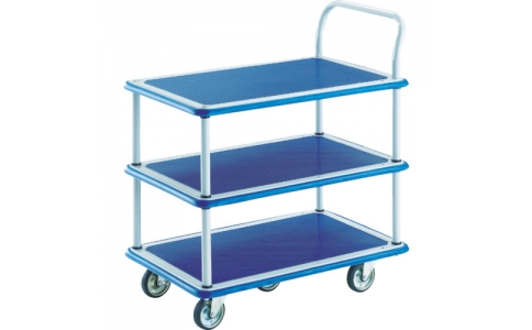 トラスコ中山（株）  105N5  ＴＲＵＳＣＯ　プレス製台車　ドンキーカート　３段式片ハンドル５輪車