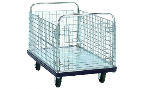 花岡車輛（株）  DA-BW  ダンディ　スチール台車　ダンディＤシリーズ　タイプＤＡ　カゴ台車　Ｗ９００ＸＤ６００