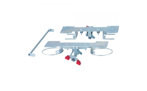 トラスコ中山（株）  100JKRS-4  ＴＲＵＳＣＯ　プレス製台車　ドンキーカート用リング式ストッパー　自在２輪固定２輪用