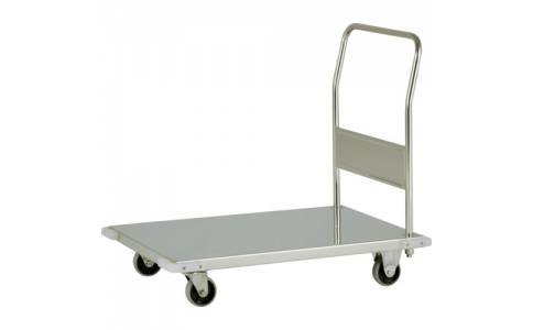 （株）テックサス  LD-7545E  テックサス　ステンレス台車　７５０Ｘ４５０　スチールφ１００ウレタン車