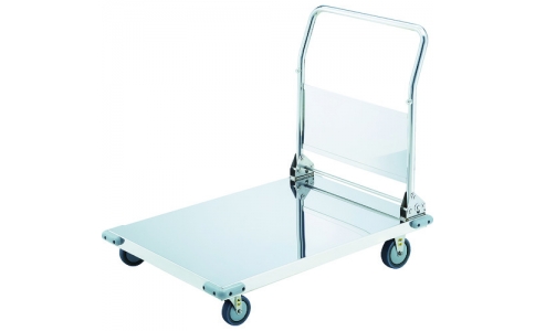 トラスコ中山（株）  AS-O-1-100DU  ＴＲＵＳＣＯ　折りたたみ式オールステン台車　１２００Ｘ７５０　φ１００導電Ｕ