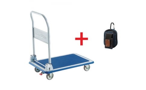 トラスコ中山（株）  301NSCP  ＴＲＵＳＣＯ　ドンキーカート　折りたたみ９１５×６１５　Ｓ付　景品付