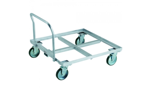 トラスコ中山（株）  PLK-10-1111H  ＴＲＵＳＣＯ　パレット台車　１トン用　１１００ｘ１１００　ハンドル付