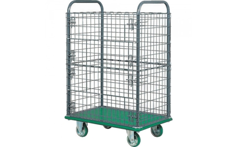 トラスコ中山（株）  307WD  ＴＲＵＳＣＯ　エコ運搬車　金網２段型　９１５Ｘ６１５