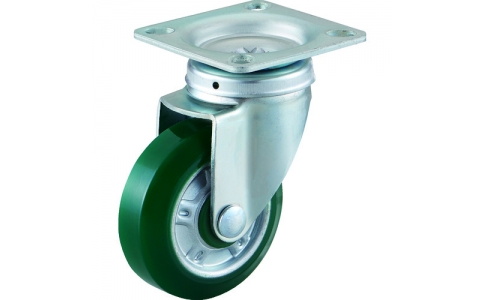 トラスコ中山（株）  HWU-100J  ＴＲＵＳＣＯ　ウレタン自在キャスターφ１００