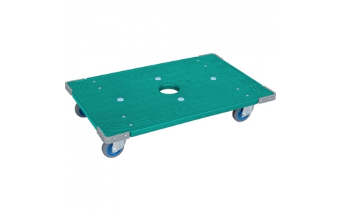 三甲（株）  SK-803521-GR  サンコー　折りたたみコンテナー用台車　８０３５２１　サンキャリー６０９０（Φ１００）グリーン