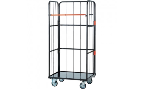 トラスコ中山（株）  THT-1LA  ＴＲＵＳＣＯ　カゴ車　ハイテナー軽量型Ａ　直進仕様　８００Ｘ６００Ｘ１７００ｍｍ