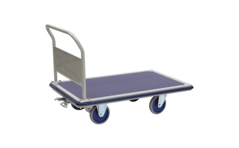 金沢車輛（株）  NHT-506-KANSEI  金沢　特大スチール台車（ハンドル固定式）フットブレーキ付