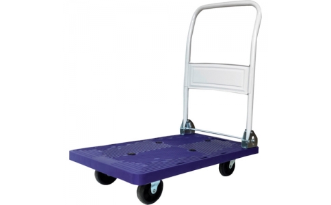 セーフラン安全用品（株）  12600-J  セーフラン　折りたたみ式樹脂台車　荷台寸法４４０×６９０ｍｍ　均等荷重１５０ｋｇ