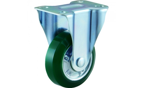 トラスコ中山（株）  HWU-100K  ＴＲＵＳＣＯ　ウレタン固定キャスターφ１００