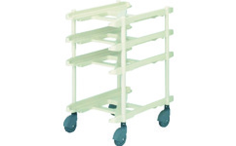 河淳（株）  BDA019  ＫＡＷＡＪＵＮ　店舗用台車　トレイラックＣＺ６０４０　４段　均等荷重４０ｋｇ