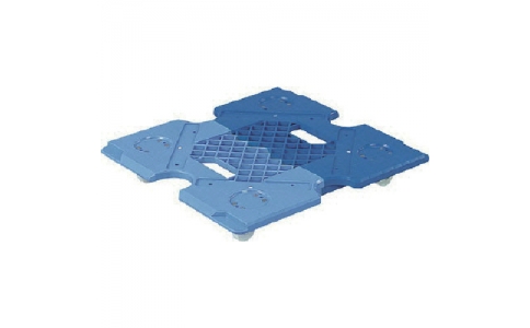 三甲（株）  SK802430-01  サンコー　折りたたみコンテナー用台車　８０２４４０　サンキャリーＰーＰブルー／ライトブルー