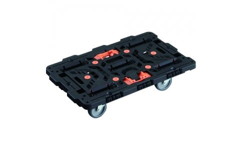 トラスコ中山（株）  BT700J5-E100T  ＴＲＵＳＣＯ　連結式樹脂製平台車　ビートル　７００Ｘ４５０　自在５輪　とめたろう付